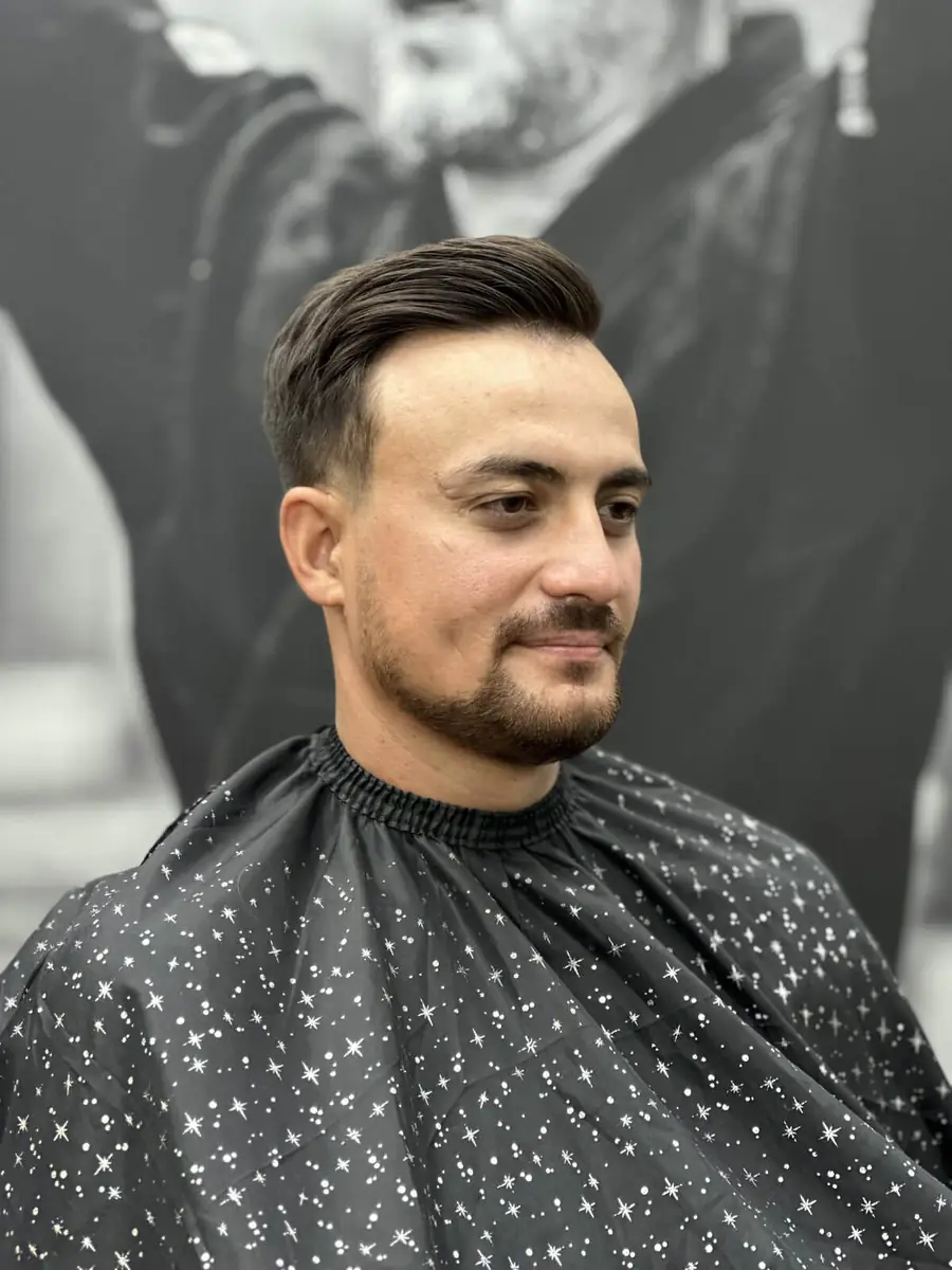 Example of a men’s haircut created at ALIA Barber