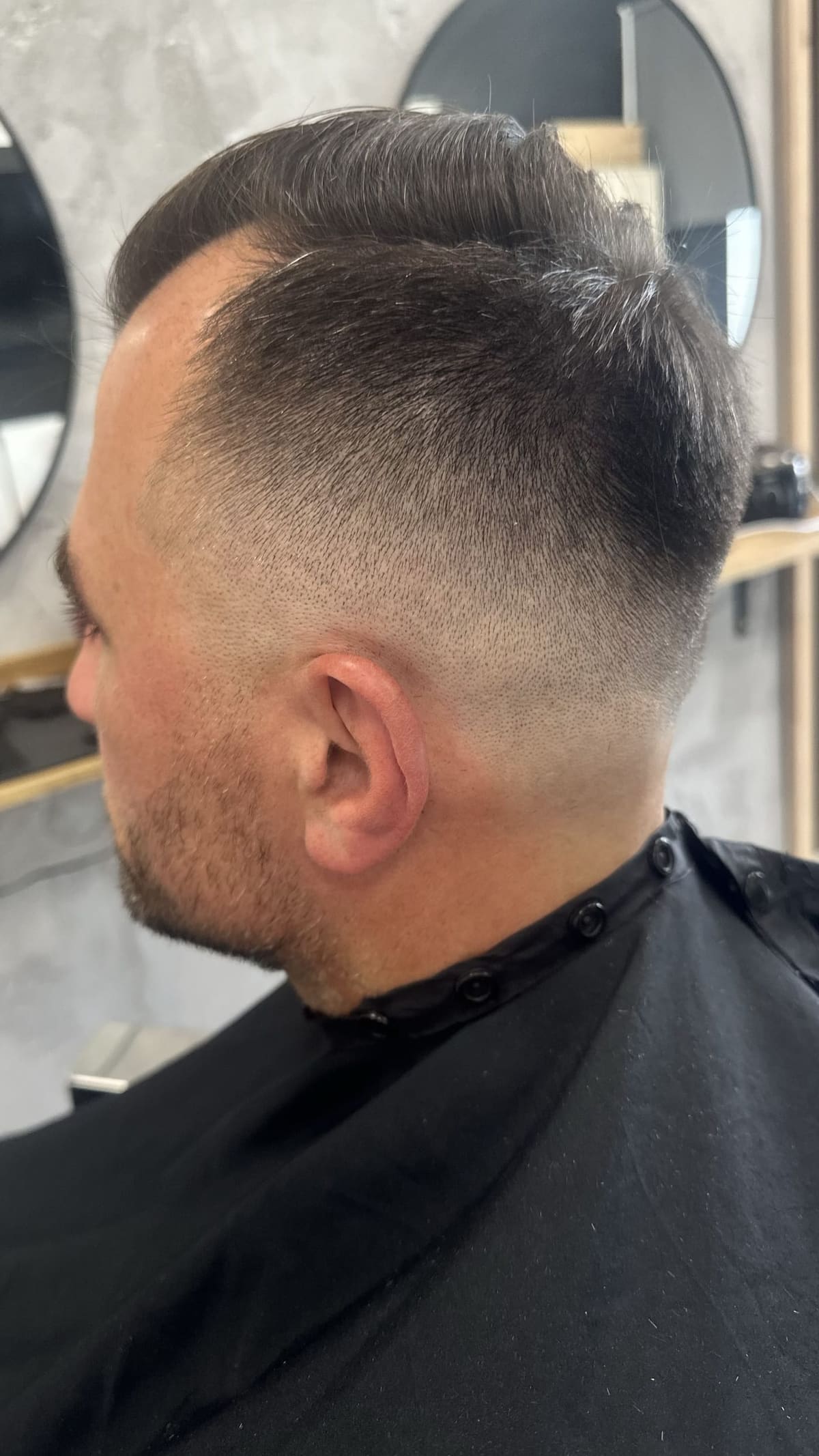 Example of a men’s haircut created at ALIA Barber