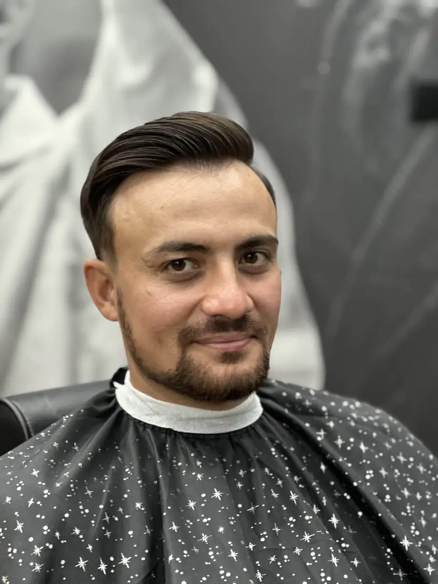Example of a men’s haircut created at ALIA Barber